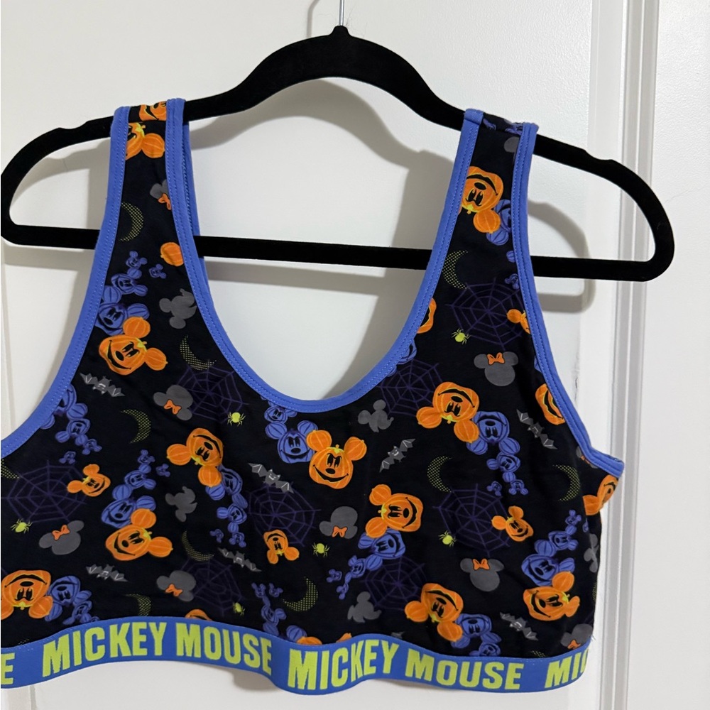 Mickey Mouse Halloween Sports Bra